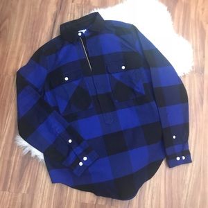 Buffalo check shirt jacket